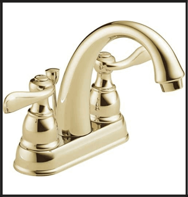 DELTA Windemere Bathroom Sink Faucet For Hard Water With Metal Drain Assembly