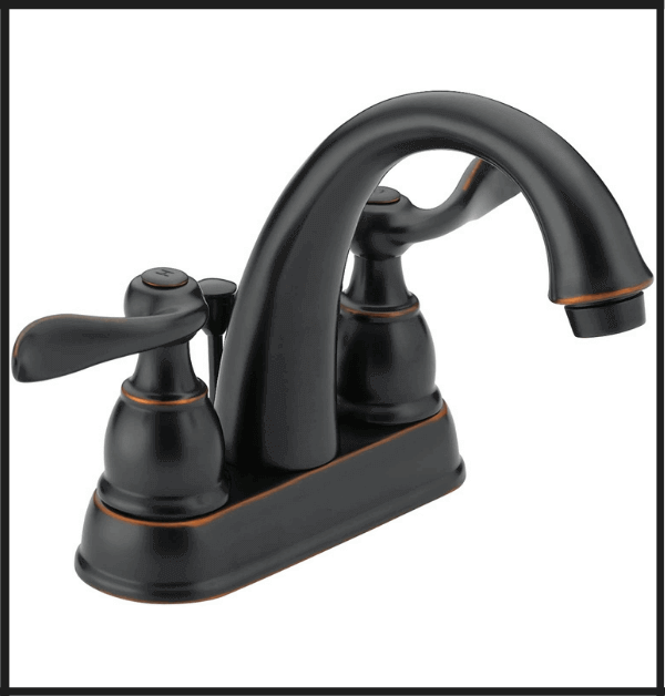 DELTA Windemere Centerset Oil Rubbed Bronze Bathroom Faucet For Hard Water