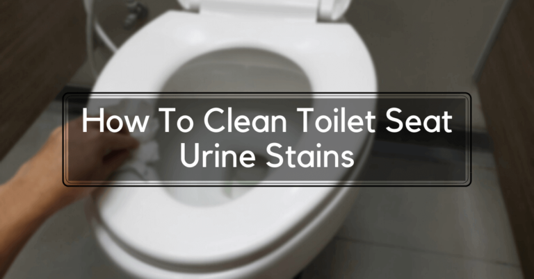 How To Clean Toilet Seat Urine Stains