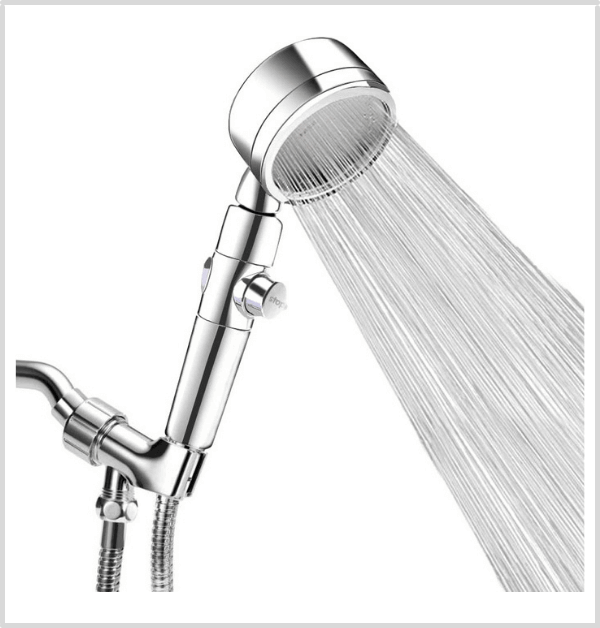 Luxsego High Pressure Handheld Shower Head For Low Water Flow