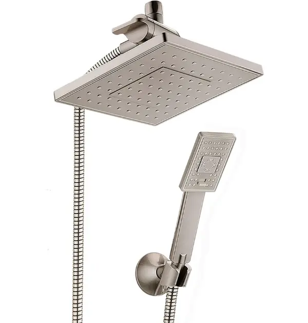 Bright Showers Rain Handheld Shower Head With Pause Control