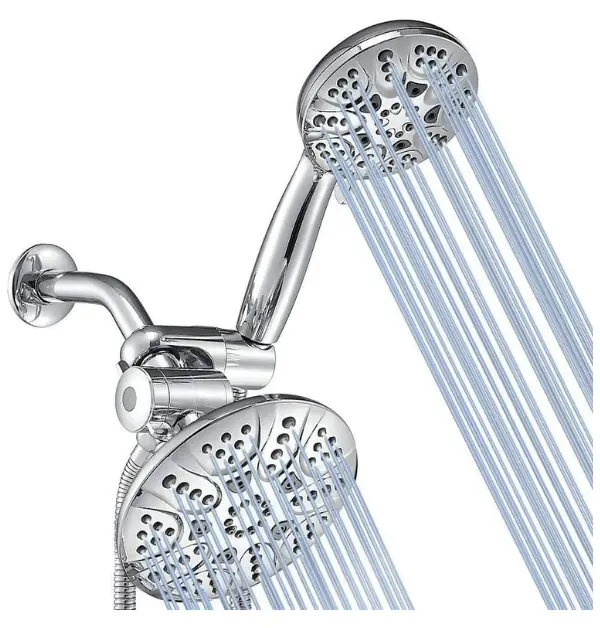 DOILIESE High Pressure Dual Rain & Handheld Shower Heads Combo For Couples