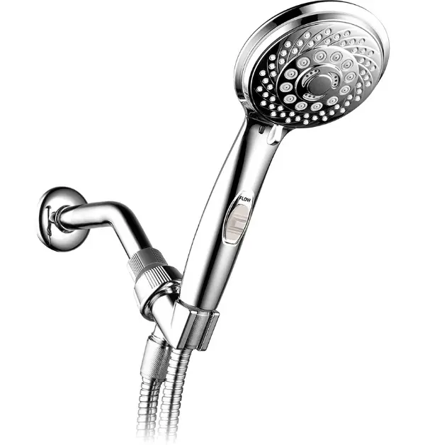 HotelSpa 7-Setting Handheld Shower Head with Patented ON OFF Pause Switch