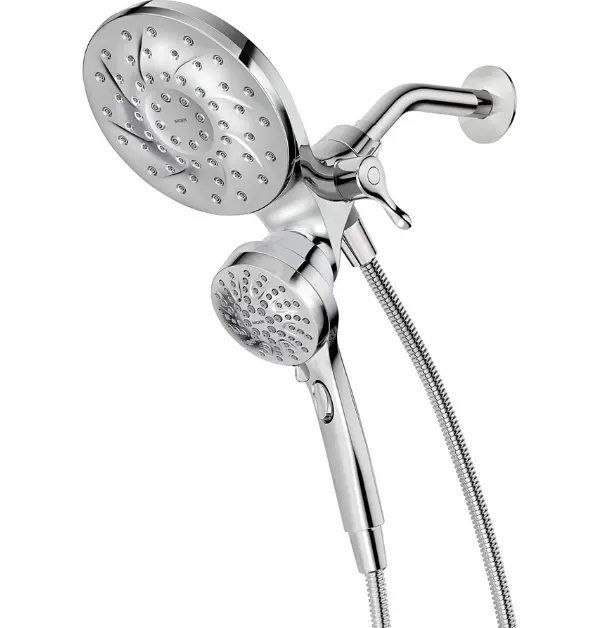 Moen 26009 Engage Magnetix 2-in-1 Shower Head Combo For Two People Showering Together
