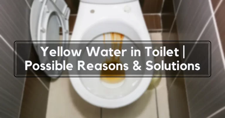 Yellow Water in Toilet Possible Reasons & Solutions