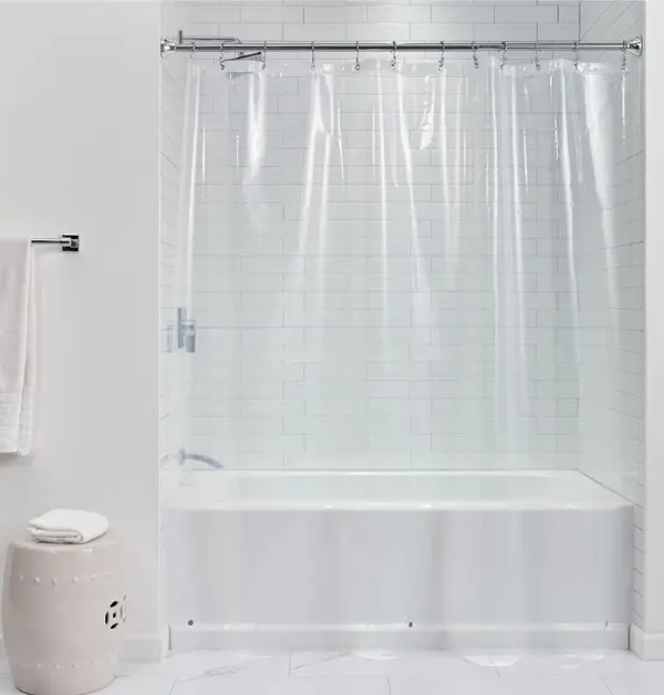 Gorilla Grip shower curtain with magnetic bottom