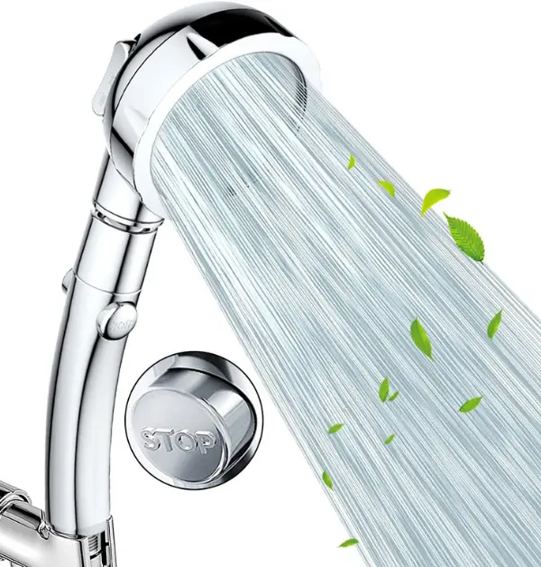 Nosame High Pressure Handheld Shower Head with ON_Off Pause Switch