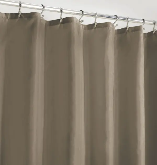 mDesign Long Heavy Duty Weighted Bottom Hem Shower Curtain Liner