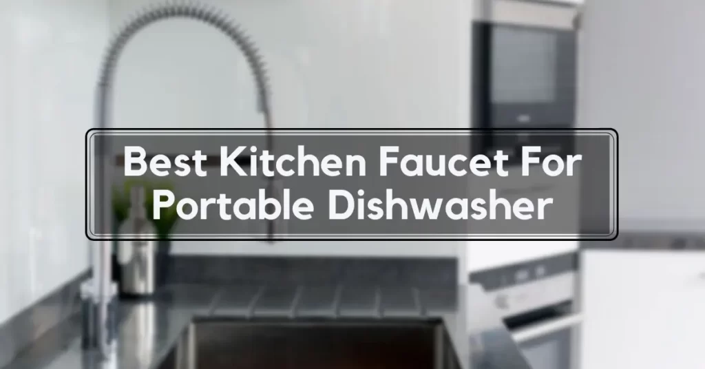 Best Kitchen Faucet For Portable Dishwasher
