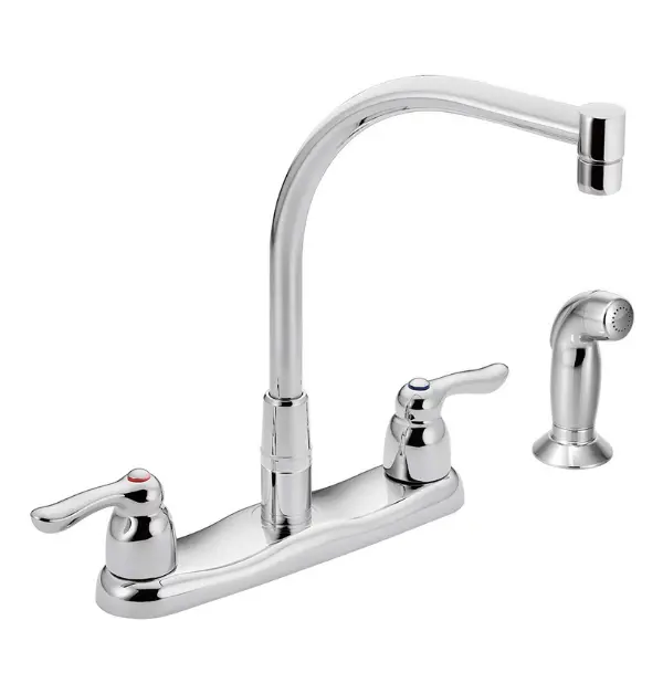 Moen 8792 Commercial Two-Handle Kitchen Faucet With Side Spray