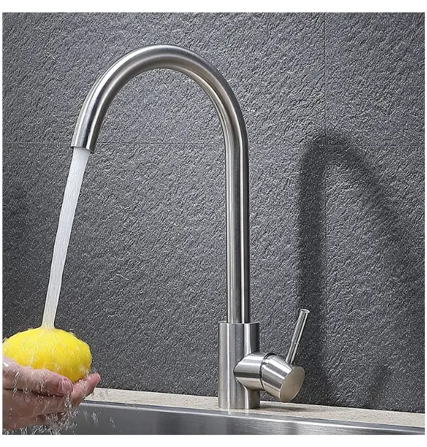 VAPSINT 360 Degree Swivel Kitchen Faucet for Hard Water with Modern Design